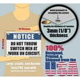 thumbnail image 2 of DO NOT THROW SWITCH MEN AT WORK ON CIRCUIT | Warning Notice Caution Danger 3mm PVC Sign, 2 of 4