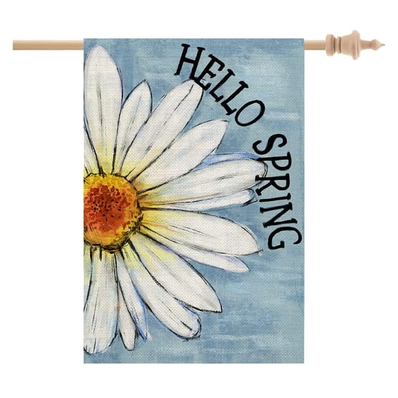Double Sided Small Spring Garden Flag 12x18 Inch Hydrangea Welcome Floral Outdoor Holiday Decor