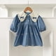 thumbnail image 1 of Vestido de primavera para hermanas, Body con lazo para niñas coreanas, bordado de encaje, solapa Floral, vestido de princesa, ropa para niños, 1 of 6