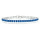 thumbnail image 1 of JeenMata 5.5 TCW Corte Princesa Septiembre - Zafiro Azul - Pulsera de Tenis con Piedra Natal para Mujer Diseño de Eternidad - Chapado en Oro Blanco, 1 of 6