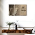thumbnail image 3 of Elephant Stock Have Faith Buddha Quote Wall Art - Horizontal Multi Panel Canvas - Living Room Wall Decor - Wellness Multi Panel - Beige And Brown Decor - 33" x 20", 3 of 8