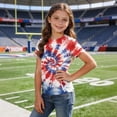thumbnail image 5 of Odeerbi Toddler Kids Boys Girls 4th of July T-Shirt Short Sleeve American Flag Independence Day Graphic Tee, 5 of 6