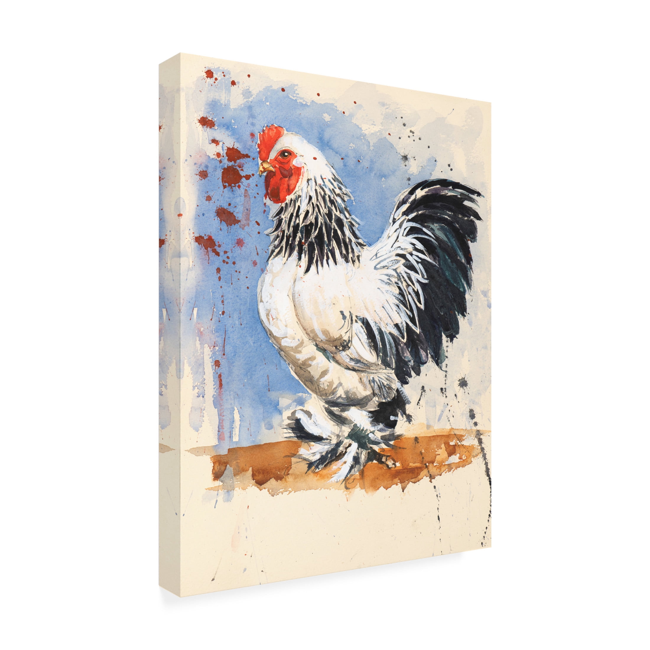 Alison Cooper 'Brahma Bantam Cockerel, 2020' Canvas Art - 18 x 24 Inches