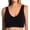 Black, variant on Women's Rhonda Shear 9705 Cotton Blend Ahh Bra with Removable Pads (Black 1X)