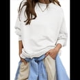 thumbnail image 1 of Sudadera con Capucha de Cuello Redondo y Forro Extragrande para Mujer, Lindas Camisetas de Larga, Ropa Preppy para Adolescentes (2025) S, 1 of 8