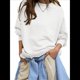thumbnail image 1 of Sudadera con Capucha de Cuello Redondo y Forro Extragrande para Mujer, Lindas Camisetas de Larga, Ropa Preppy para Adolescentes (2025) M, 1 of 8