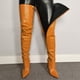 thumbnail image 2 of Amzcrzy Zapatos de mujer,Zapatos de mujer,Zapatillas de mujer, Botas de color para mujer, sexys, con cremallera en punta, tacón alto, tacón fino, botas hasta la rodilla grandes Sandalias Mujer Zapati, 2 of 6
