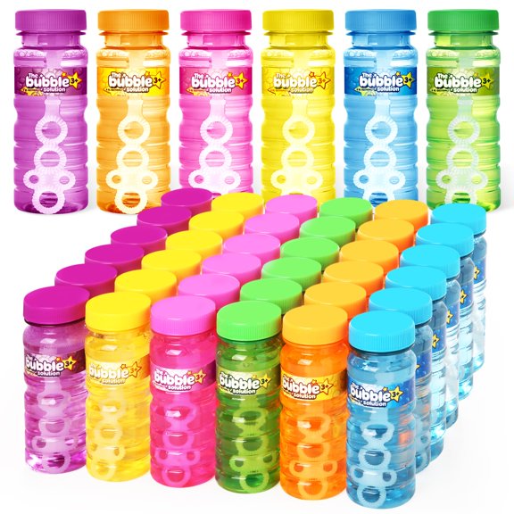 Botellas de burbujas Shemira, paquete de 24, 118 ml, para fiestas infantiles