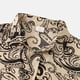 thumbnail image 3 of Camisas Para Hombre XXL Camisa de Fashion Casual Top de gran tamaño Lapel Button Fashion Camisa Blase manga corta Vintage imprimió camisa Casual (Beige, L), 3 of 7