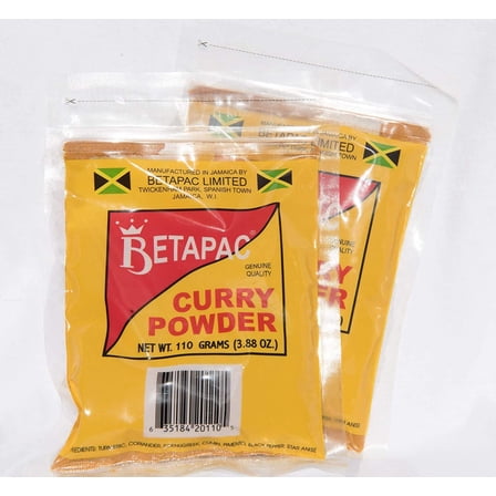 Betapac Curry Powder 3.88 oz – Pack of 2 | Authentic Jamaican Curry Flavor