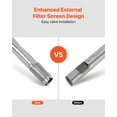 thumbnail image 6 of Grill Burner Tube for Weber Q3200, Q300 (2013 & earlier), Q320, Q3000 (2014 & newer), 23.75 inch 304 Stainless Steel Tube Burner for Weber 404341, 57060001, 586002, Replacement Part 60036, 80385, 6 of 7