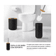 thumbnail image 4 of Set De Accesorios para Baño De Plástico Negro Mate De 6 Piezas, 4 of 5