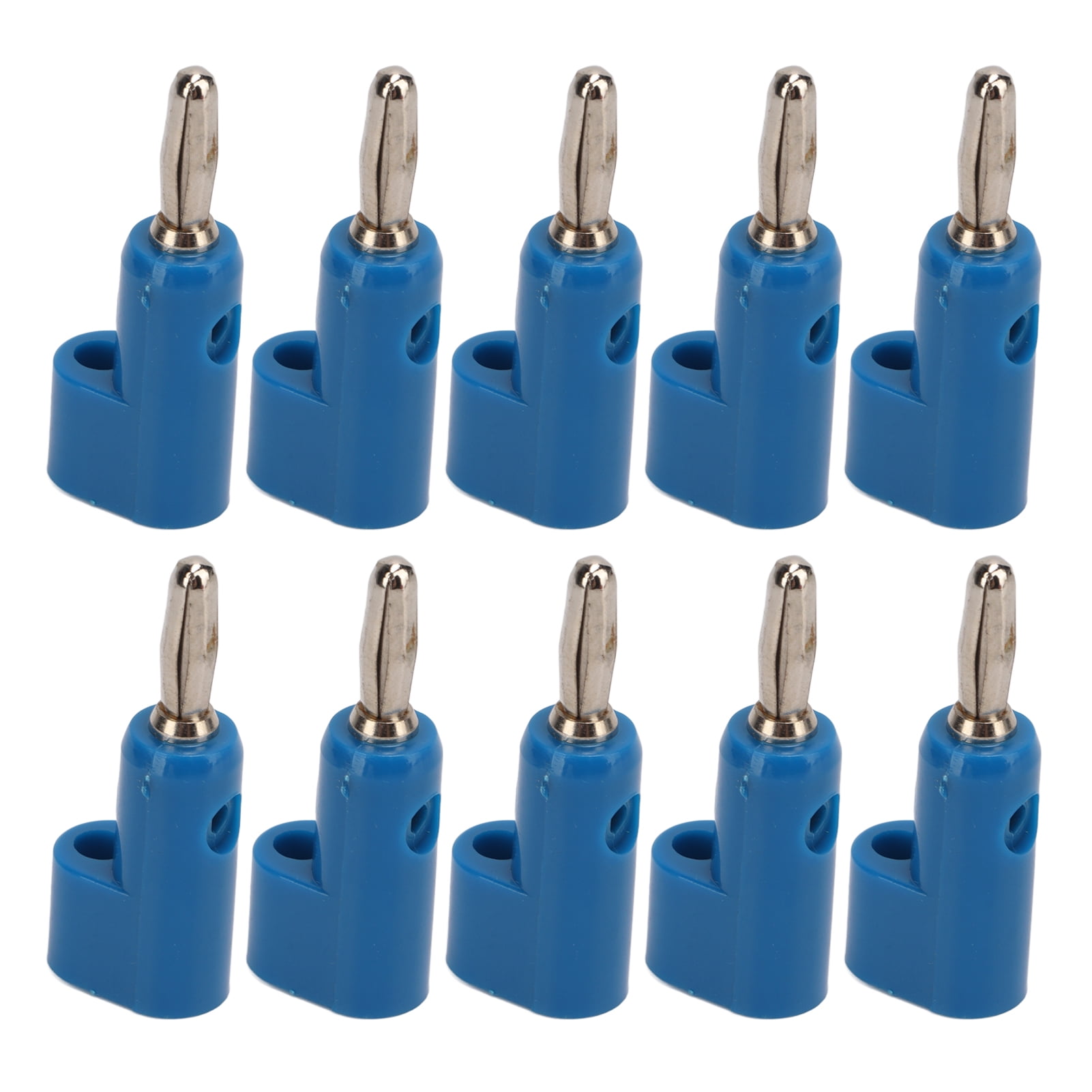 Solderless Banana Plug Speaker Cable Connectors 10Pcs/Set 4mm