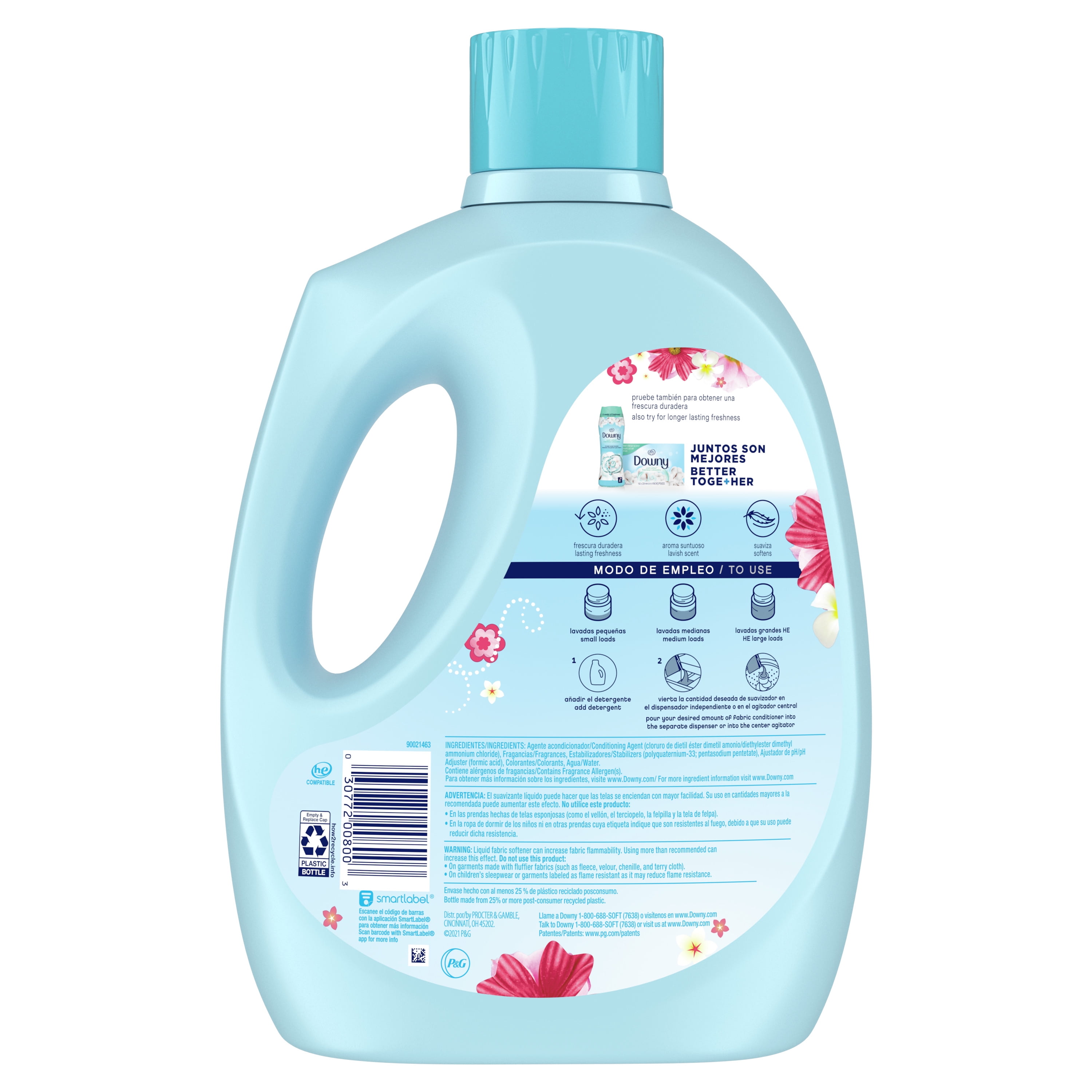 Downy Fresh Non-Concentrated Liquid Fabric Softener, Sweet Summer Scent, 125 fl oz, 145 Loads
