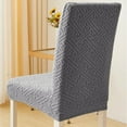 thumbnail image 4 of HongHeng 1Pc Dining Chair Cover, Jacquard Stretch Kitchen Chair Cover, Detachable Washable Dining Chair Cover, Chair Slipcovers Protective, for Home, Restaurant, Banquet, 4 of 6