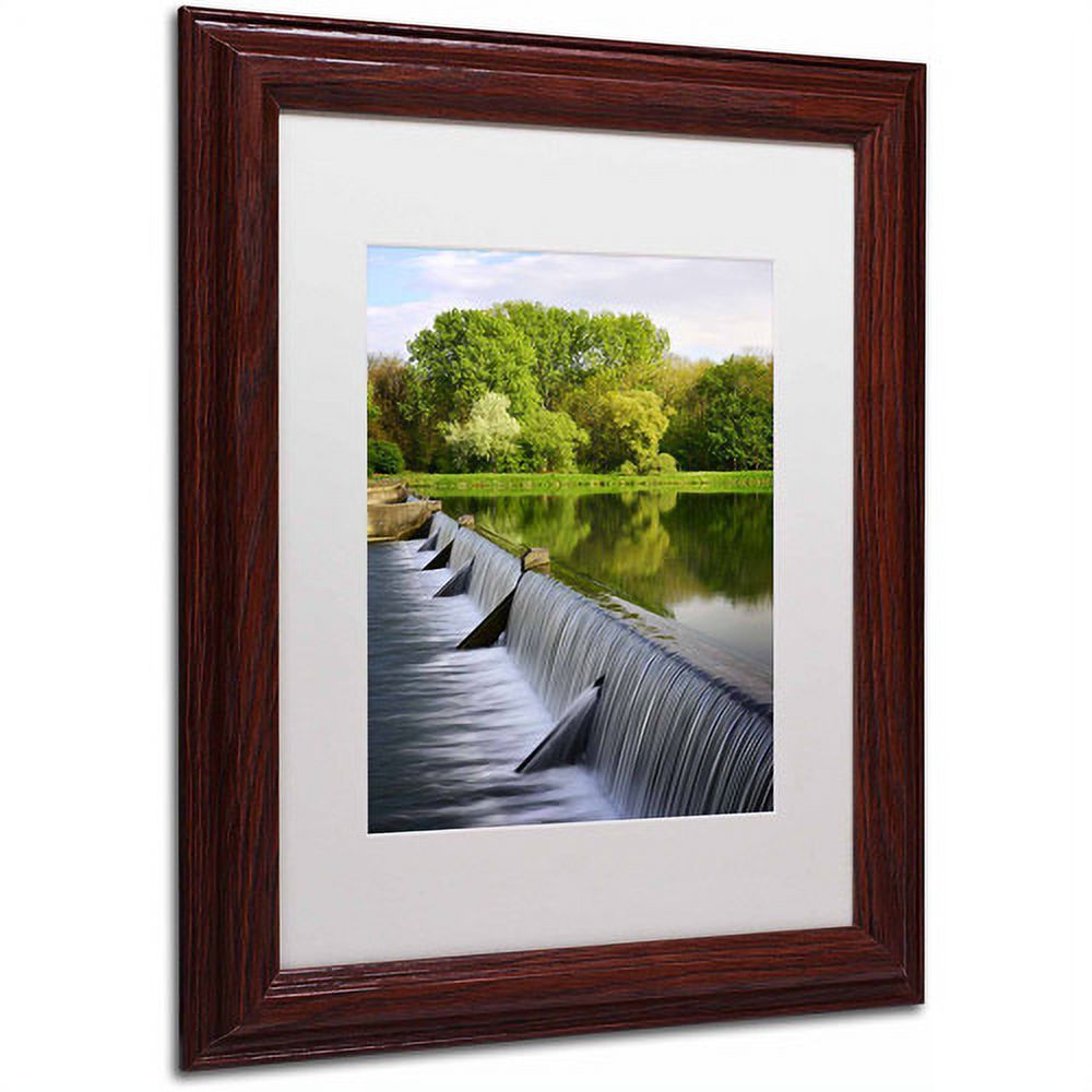 Trademark Fine Art "Vertical Activity" Canvas Art by Philippe Sainte-Laudy, White Matte, Wood Frame