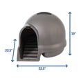 thumbnail image 2 of Caja para Gatos Petmate Dome Cleanstep níquel Cepillado, 2 of 3