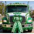 thumbnail image 5 of Style B Large St. Patrick's Day Bow Decor - High-quality Green Leaf Ribbon Bow with Durable Material, Festive Ornament for Front Door, Wall, Wreath & Holiday Party Decorations, 1pc, 5 of 11