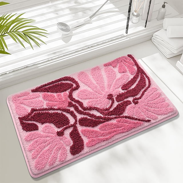 Entrance Door Mat Bathroom Rug Non Slip, Absorbent Microfiber Indoor Doormat with TPR Backing for Entryway, Kitchen, Bedroom, Living Room Carpet