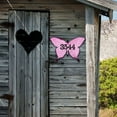 thumbnail image 3 of Butterfly Wooden Custom House Number Sign by G. DeBrekht | Easter Spring Decor - MA98413, 3 of 6