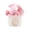 D002- Pink, variant on Betta Fish Tank Accessories, Fish Aquarium Accessories, Betta Fish Toys, Small Fish Tanks, 3X3.5 Inch Red Cap Mushroom House Cave, Underwater Landscape Decor for Freshwater Small