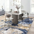 thumbnail image 3 of JoanKaren Modern Marble 4'x6' Area Rug,Washable Boho Abstract Marble Pattern,Ideal for High Traffic Areas in Living Room,Kitchen,Dining,Blue, 3 of 8