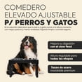 thumbnail image 2 of Fastpet Comederos Elevados para Perro y Gato - Comedero para Perro Ajustable Configuraciones, con Plato de Alimentacion Lenta, Tazone Bebedero Acero Inoxidable de 1,6 L y Plato Slow Feed, 2 of 9