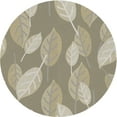 thumbnail image 1 of Ahgly Company Machine Washable Indoor Round Transitional Dark Moccasin Green Area Rugs, 5' Round, 1 of 7