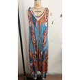 thumbnail image 4 of Women Boho Overalls Plus Size Summer Fashion Jumpsuit Loose Fit Rompers Floral Printed Baggy Bohemia Wide Harem Pants Red XL, 4 of 6