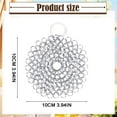 thumbnail image 3 of Chainmail Scrubber, Stainless Steel Chainmail Scrubber with Hanging Ring - Non-Stick Skillet & Bbq Grill Cleaner, Rust-Resistant & Durable, Round Pot Cookware Essential, Stainless Steel Pot Cleaner, 3 of 8