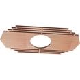 thumbnail image 2 of Ekena Millwork 20"W x 10"H x 5 1/4"ID x 3/8"T Chrysler Wood Fretwork Pierced Ceiling Medallion, Cherry, 2 of 3