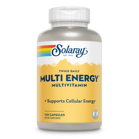 Solaray Multi Energy No Iron, Two Daily Capsules | 120 Count