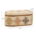 thumbnail image 2 of Olivier Cotton Oval Storage Ottoman, 2 of 9