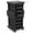 Black, variant on TASALON Space-Saving Salon Trolley Cart with Lockable 6 Trays & 2 Holders - Ultimate Hair & Beauty Storage Solution