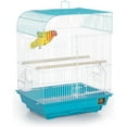 thumbnail image 2 of HomeStock Rustic Retreat Top Bird Cage with Durable Metal Construction, Spacious Interior, and Convenient Top Access-Color:Teal,Size:Flat Top, 2 of 10