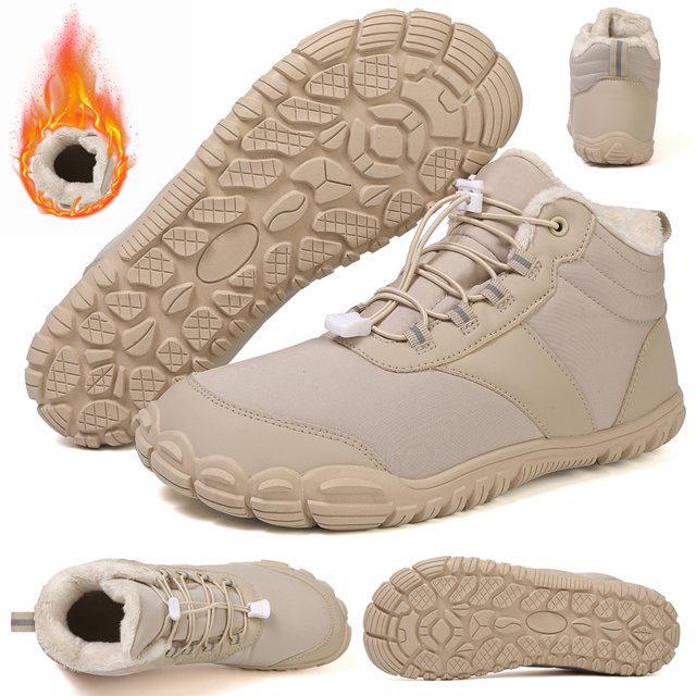 Botines Casuales Al Aire Libre Zapatos Nieve Tobillo Botas Forradas Piel Invierno Antideslizantes Cómodas para Senderismo