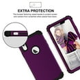 thumbnail image 6 of Dteck iPhone XR Case, Dteck Heavy Dual Layer Rugged Shockproof Case Hard PC Protective Back Cover For Apple iPhone XR 6.1 inch, Purple, 6 of 9