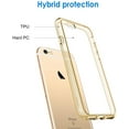 thumbnail image 3 of Case for iPhone 6 and iPhone 6s, Shock-Absorption Bumper Cover, Anti-Scratch Clear Back, Gold, 3 of 6