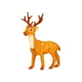 thumbnail image 2 of AuroraX Plastic Christmas Decoration Mini Small Brown Minimalist Elks Figurines Decorative Pastel for Office,Desktop,Xmas Gifts Decor, 2 of 6