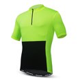 thumbnail image 3 of Maillot de ciclismo con media cremallera para hombre y mujer, camiseta de ciclismo, ropa de ciclismo de manga corta para montaña, carretera, descenso, verano, color naranja, 3 of 5