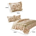 thumbnail image 5 of Denali 3 Piece Fabric Queen Size Quilt Set with Floral Prints, Multicolor, 5 of 6