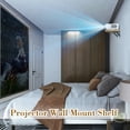 thumbnail image 5 of Projector Shelf, Projector Wall Mount Floating Shelf, Projector Mount Floating Shelves, Rustic Wood Shelves 2pcs with Cable Ties-Oak, 5 of 7