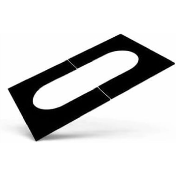 Selkirk Metalbestos 6T-PCPAJ Adjustable Pitched Ceiling Plate, 6 Inch, Matte Black