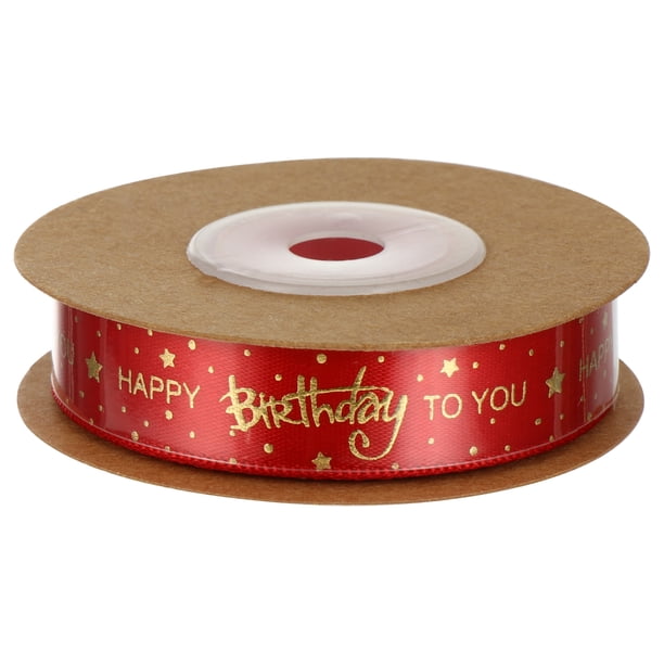 1 rollo de cintas de dorado cintas decorativas de poliéster DIY regalo de regalo cintas