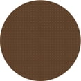 thumbnail image 1 of Ahgly Company Tapis Rond Lavable en Machine Intérieur Transitionnel Brun Selle, 4 Pieds Rond, 1 of 7