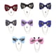 thumbnail image 4 of Sonducket Bowknot Pajarita Hecha a mano Moda Metal Alas doradas Accesorios de joyería Decoración Anfitrión Boda Novio Negro H3112-2 Accesorios de disfraces Azul H3112-6 Sonducket AP009821-06B, 4 of 6
