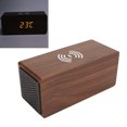 thumbnail image 4 of Wooden Digital Alarm Clock, Bluetooth Speaker Decor Adjustable LED Clock Safe For Home ANGGREK Otros, 4 of 8