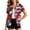 Red, variant on Christmas Hawaiian Shirts Women Funny Santa Claus Graphic Button Down Shirts Ugly Xmas Holiday Casual Button Up Tops,White XXL