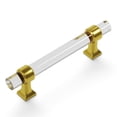 thumbnail image 3 of Hickory Hardware H079518 Crystal Palace 3-3/4" Center To Center Acrylic Clear Cabinet Bar, 3 of 7