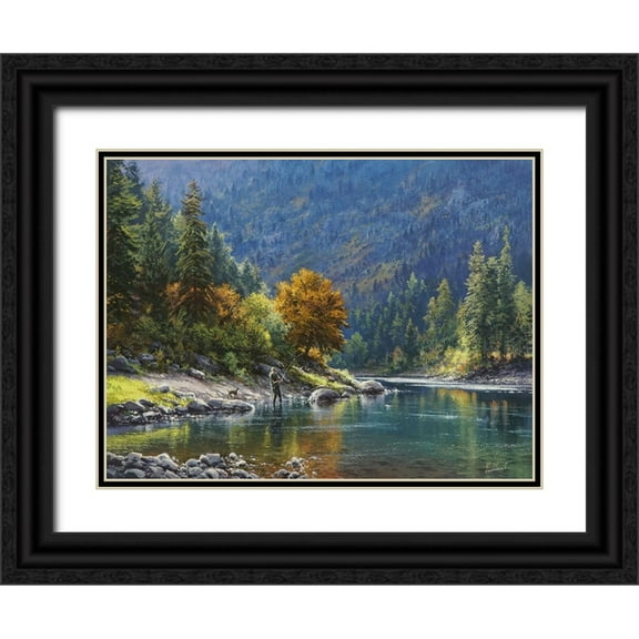 Yushkevich, Viktor 14x12 Black Ornate Wood Framed with Double Matting Museum Art Print Titled - Power Source